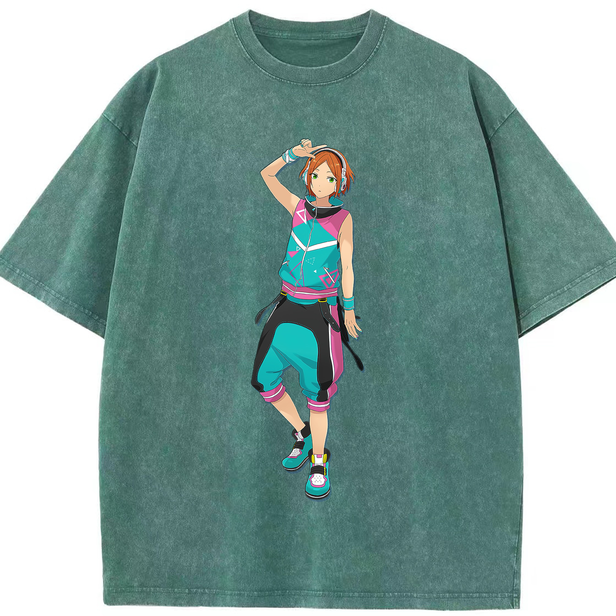 （画像用） あんさんぶるスターズ! Ensemble Stars 綿100% ヴィンテージ風 半袖Tシャツ（フロントプリント）